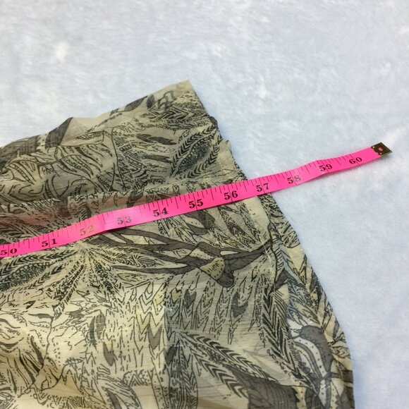 World Market Maxi Halter Dress S/M Womans Beige Metallic Crepe Tie Shoulder Boho - Picture 8 of 14